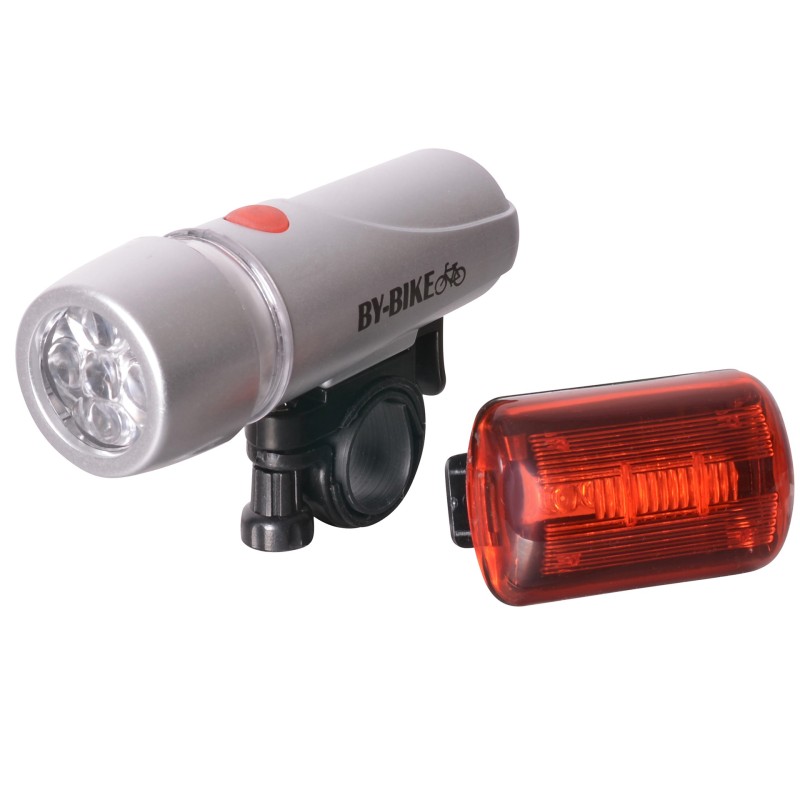Zestaw lampek rowerowych przód i tył, białe i czerwone światło LED, BN99171