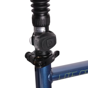 Zestaw lampek rowerowych SILICON LED, BN92325BC, kolor czarne, montaż na sztycy podsiodłowej