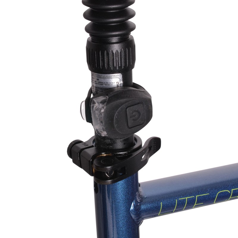 Zestaw lampek rowerowych SILICON LED, BN92325BC, kolor czarne, montaż na sztycy podsiodłowej