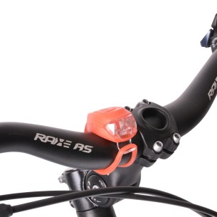 Zestaw lampek rowerowych SILICON LED, BN92325R, kolor: czerwone, zamocowanie na kierownicy