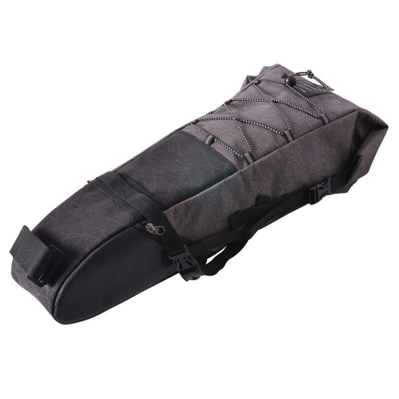 Sakwa rowerowa podsiodłowa, czarna, STELLA, grafitowo-czarna, BN92990, sakwa do gravela lub MTB