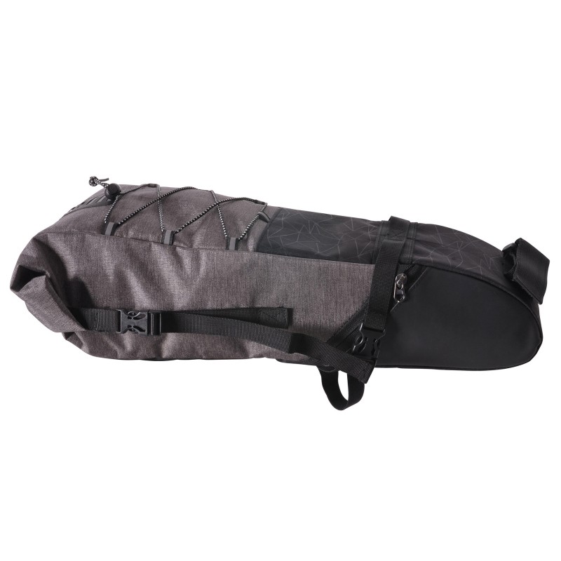 Sakwa rowerowa podsiodłowa, czarna, STELLA, grafitowo-czarna, BN92990, sakwa do gravela lub MTB