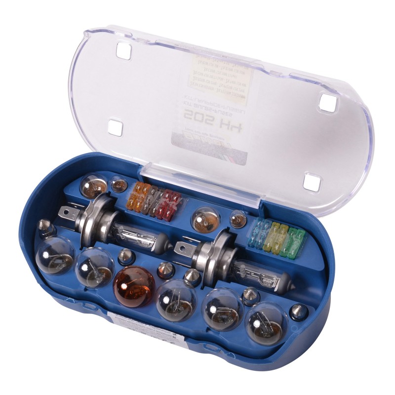 Zestaw żarówek i bezpieczników SOS H4, 30 elementów