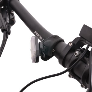 lampka rowerowa przednia, LED, białe światło, 2 x CR2032, widok na kierownicy BN94327