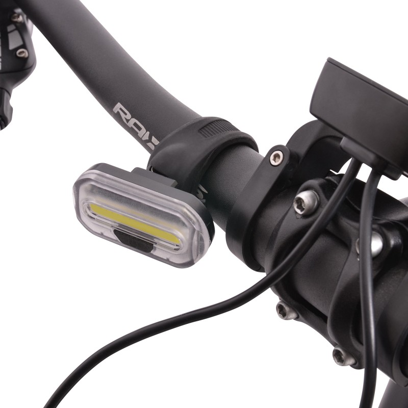 lampka rowerowa przednia, LED, białe światło, 2 x CR2032, widok na kierownicy BN94327