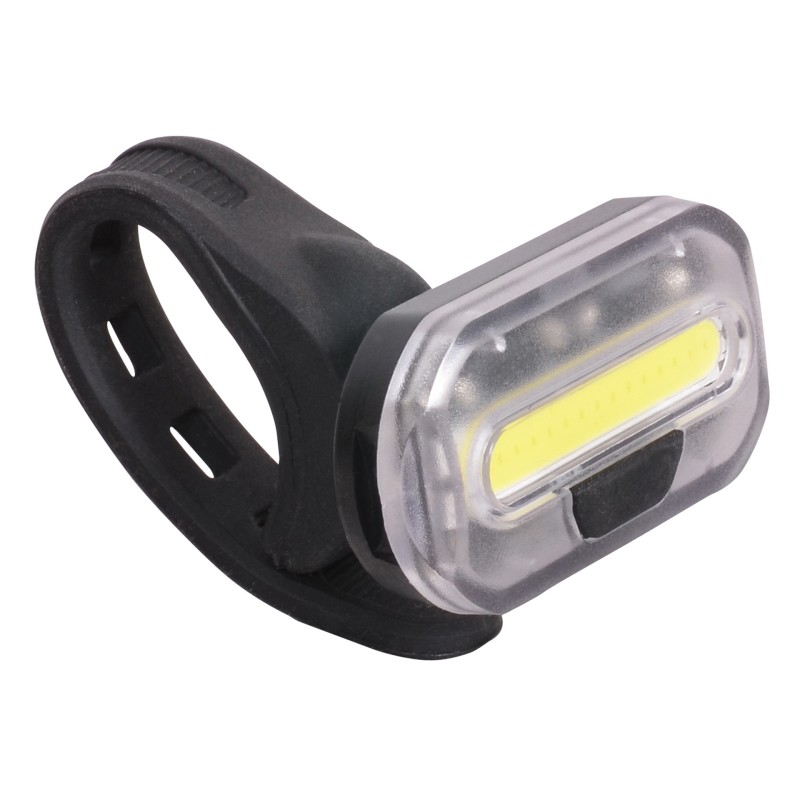 lampka rowerowa przednia, LED, białe światło, 2 x CR2032, instalacja bez narzędzi, BN94327