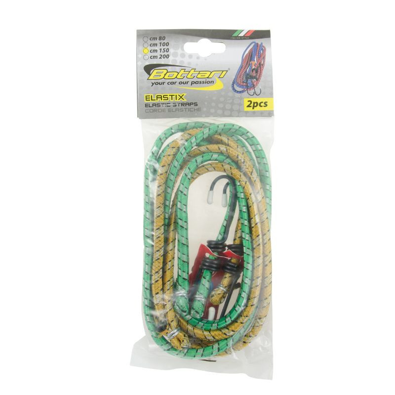 Linki elastyczne z haczykami, 2 x 150 cm