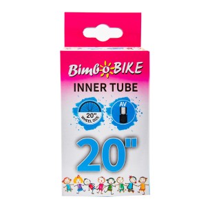 dętka rowerowa na koła 20" i rozmiary opon 20 x 1,75 - 20 x 1,95 - 20 x 2,125z gumy naturalnej, wentyl samochodowy, opakowanie