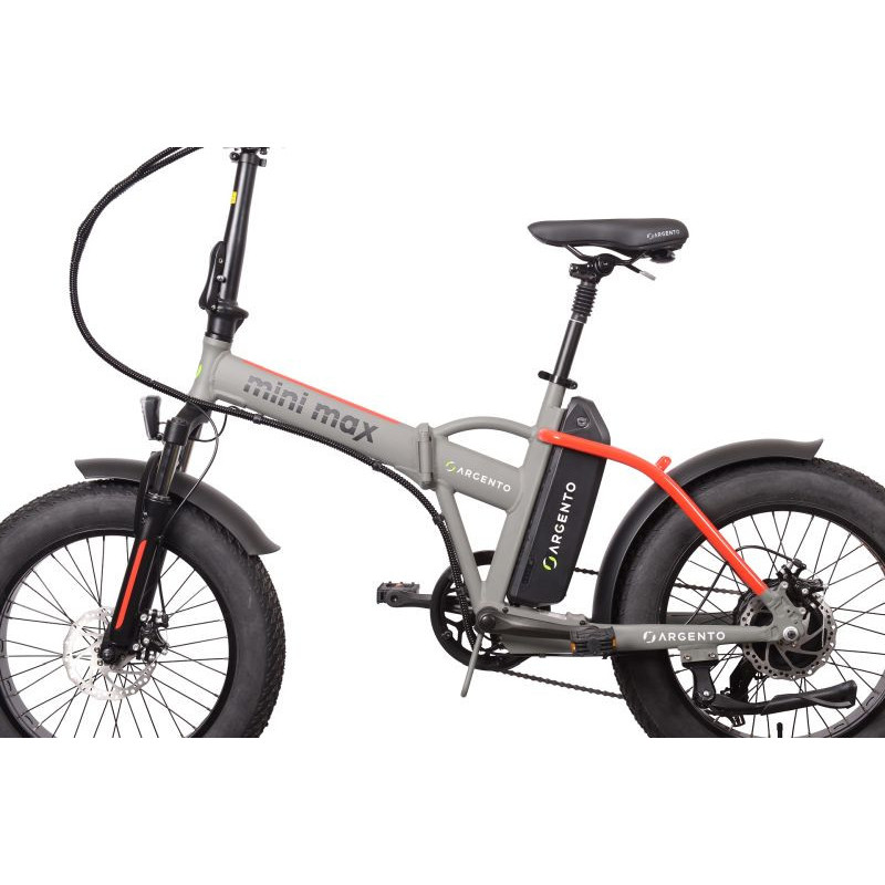 Rower elektryczny składany FAT ARGENTO MINI MAX RED
