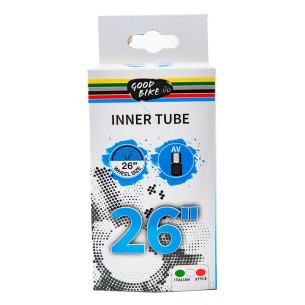 dętka rowerowa na koła 24" i rozmiary opon 26 x 1,75 - 26 x 1,95 - 26 x 2,125 z gumy naturalnej, opakowanie kartonik