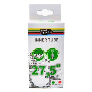 dętka rowerowa na koła 27,5" i rozmiary opon 27,5 x 1,75 - 27,5 x 2,125 z kauczuku butylowego, opakowanie karton