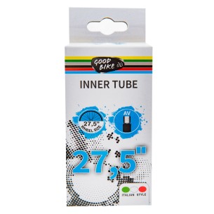 dętka rowerowa na koła 27,5" i rozmiary opon 27,5 x 1,75 - 27,5 x 2,125 z kauczuku butylowego, wentyl samochodowy Schradera AV