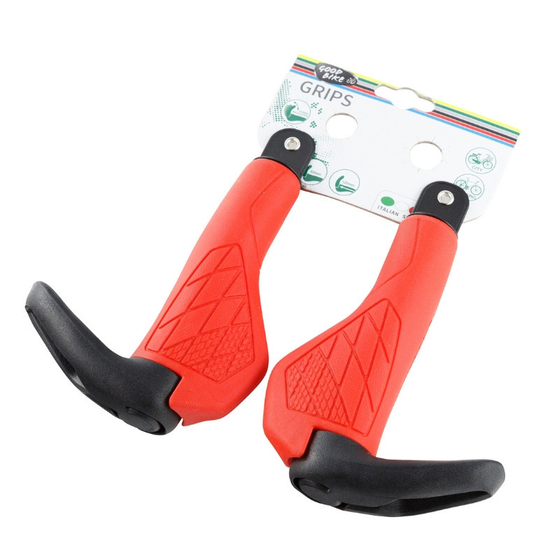 Ergonomiczne chwyty do kierownicy HORNS, z rogami