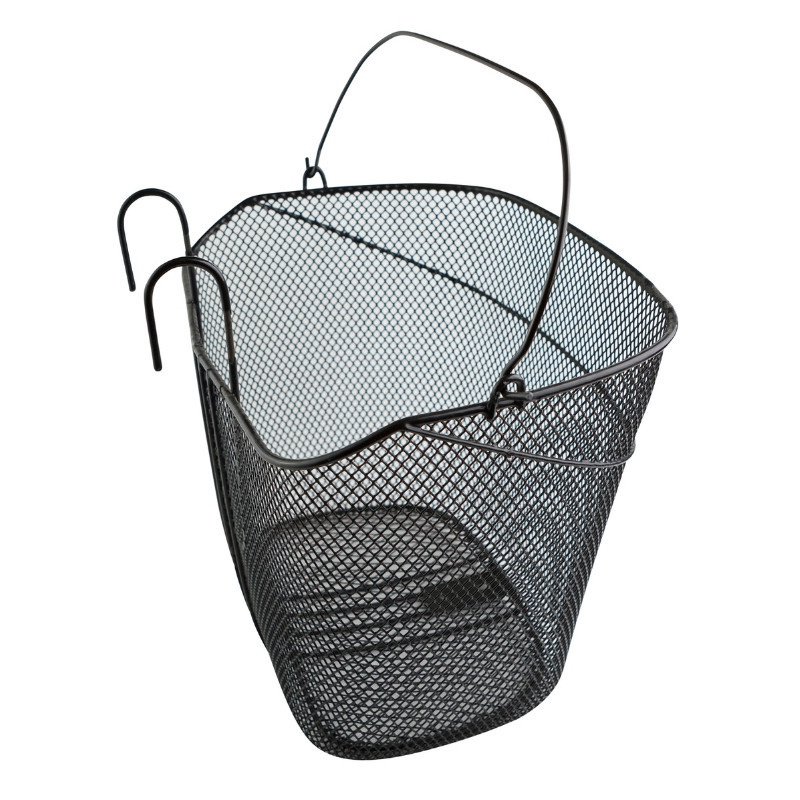 Koszyk rowerowy F-BASKET, metalowy, z uchwytem do transportu