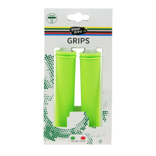 Chwyty do kierownicy SMOOTH, zielone, komplet chwytów