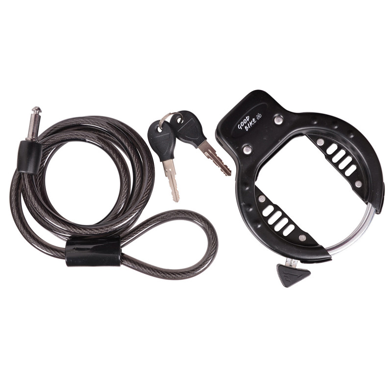 Zapięcie rowerowe 10x1500 mm z blokadą koła COMPACT CITY