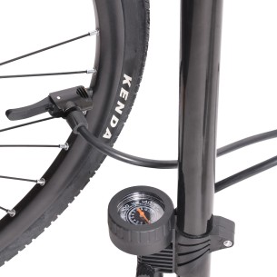 Rowerowa pompka warsztatowa z manometrem BAT-PUM z wężykiem