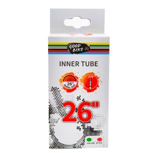 Dętka rowerowa na koła 26" z gumy naturalnej, wentyl Presta 48 mm, opakowanie karton