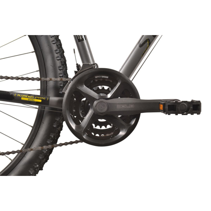 Rower MTB SCRAPPER XC3.2LTD 27.5 21s, rozm. 18" srebrno - żółty