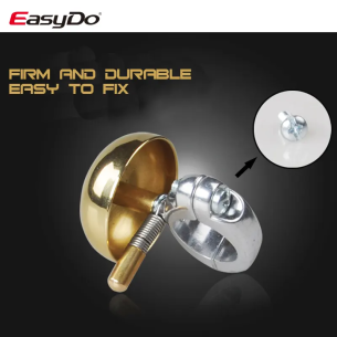 Dzwonek rowerowy EASYDO, 45 mm, złoty