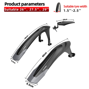 Komplet błotników rowerowych RBRL RL-1200F/R