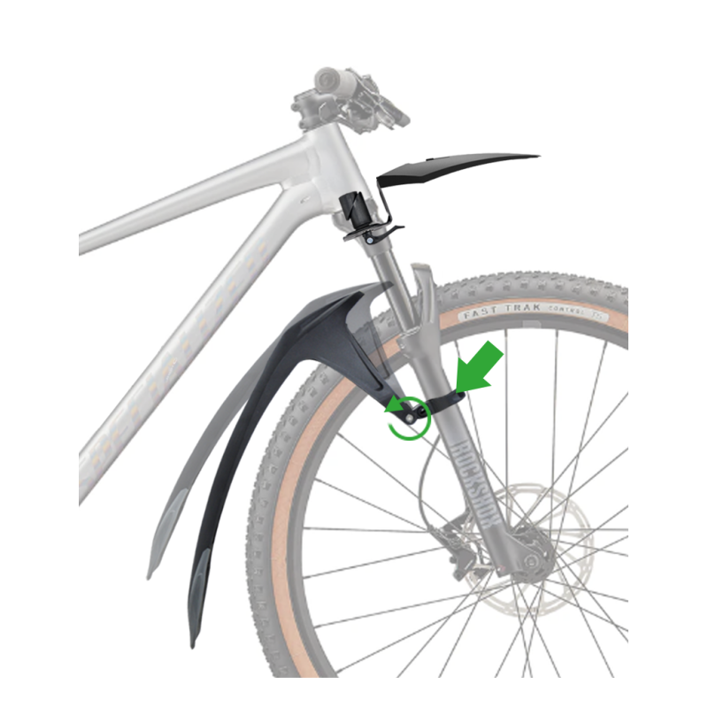 Komplet błotników rowerowych RBRL RL-1200F/R