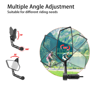 Lusterko rowerowe wsteczne RM-12E EASYDO, prawe