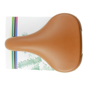 Siodełko rowerowe CITY TON, brązowe