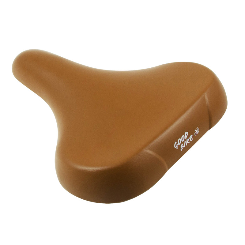 Siodełko rowerowe CITY TON, brązowe