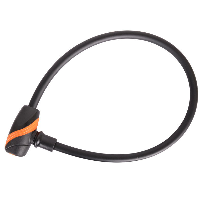 Zapięcie rowerowe na klucz KEEPER, 12x650mm, czarno-pomarańczowe