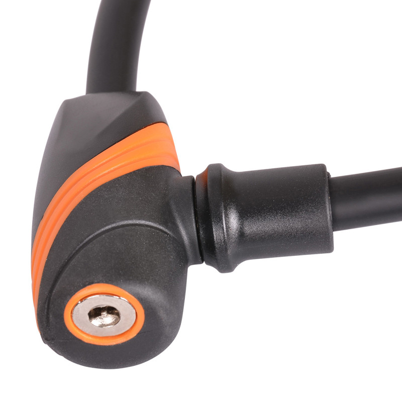 Zapięcie rowerowe na klucz KEEPER, 12x650mm, czarno-pomarańczowe