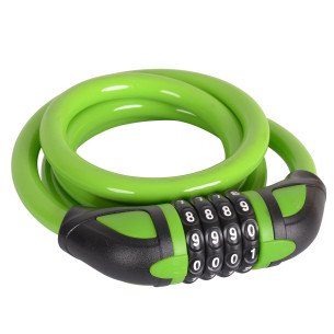 Zapięcie rowerowe na szyfr CYPHER R24, 12x1200mm, zielone
