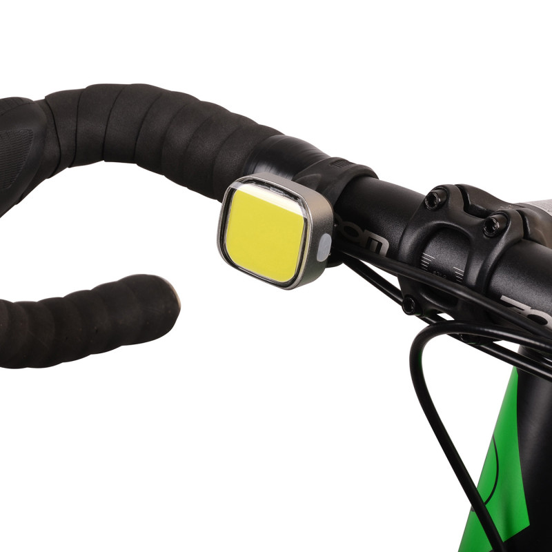 Zestaw lampek rowerowych, LI-ION COB, akumulator USB