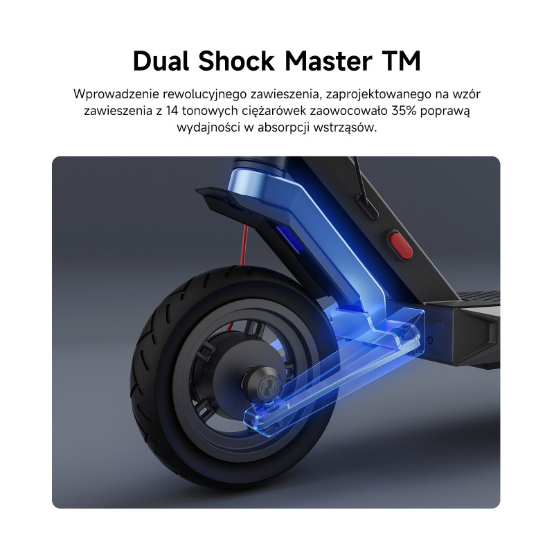 Hulajnoga elektryczna NAVEE S40, amortyzowana hulajnoga elektryczna, dwa hamulce, wygląd inspirowany Teslą Cybertruck