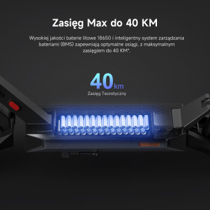 Hulajnoga elektryczna NAVEE S40, amortyzowana hulajnoga elektryczna, dwa hamulce, wygląd inspirowany Teslą Cybertruck