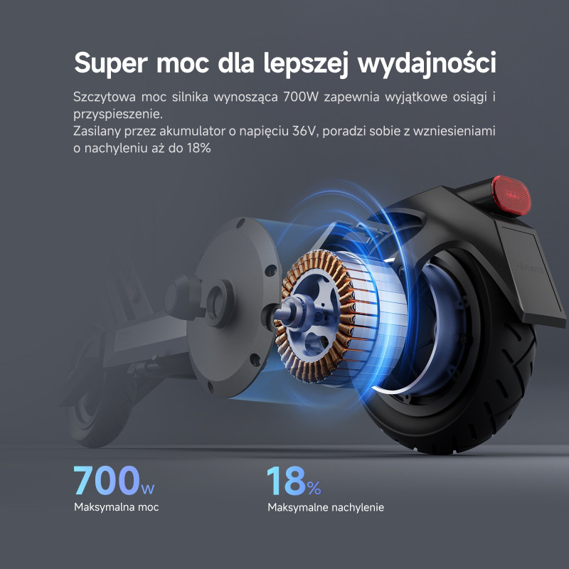 Hulajnoga elektryczna NAVEE S40, amortyzowana hulajnoga elektryczna, dwa hamulce, wygląd inspirowany Teslą Cybertruck