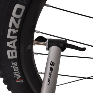 Pompka rowerowa mini APE, srebrna