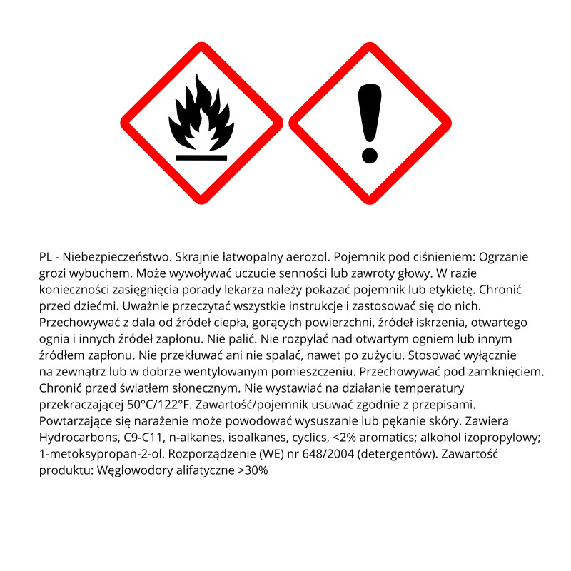 odtłuszczacz do roweru SVITOL, 4474, preparat do odtłuszczania 
 przerzutek, karta środka chemicznego
