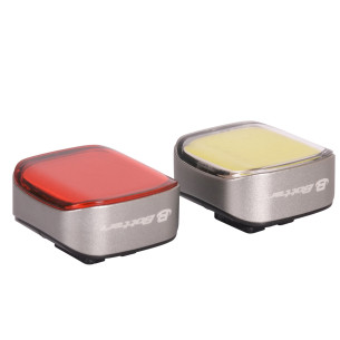 Zestaw lampek rowerowych, LI-ION COB, akumulator USB