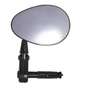 Lusterko rowerowe VEVEX, lewe, czarne, lusterko montowane w kierownicy