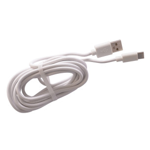 Kabel ładowania USB-A / USB-C 5V/2A, 300 cm, biały