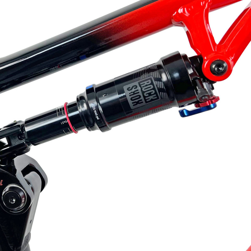 rower MTB FULL TORPADO FURY 29, czerwono-czarny, damper Rock Shox
