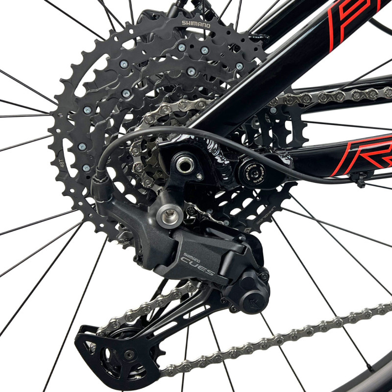 rower MTB FULL TORPADO FURY 29, czerwono-czarny, przerzutka Shimano Cues