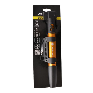 Pompka rowerowa mini DUAL, żółta