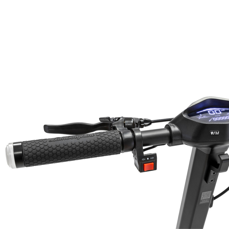 Hulajnoga elektryczna LAMBORGHINI AL2, manetka sterowania kierunkowskazami na kierownicy