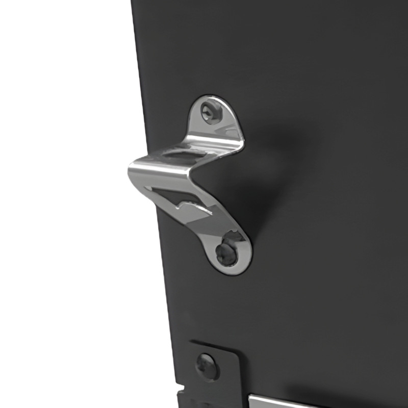 Grill węglowy prostokątny VULCANO PREMIUM z kominkiem XL, otwieracz do butelek