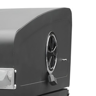 Grill węglowy prostokątny VULCANO PREMIUM z kominkiem XL, regulacja wentylacji