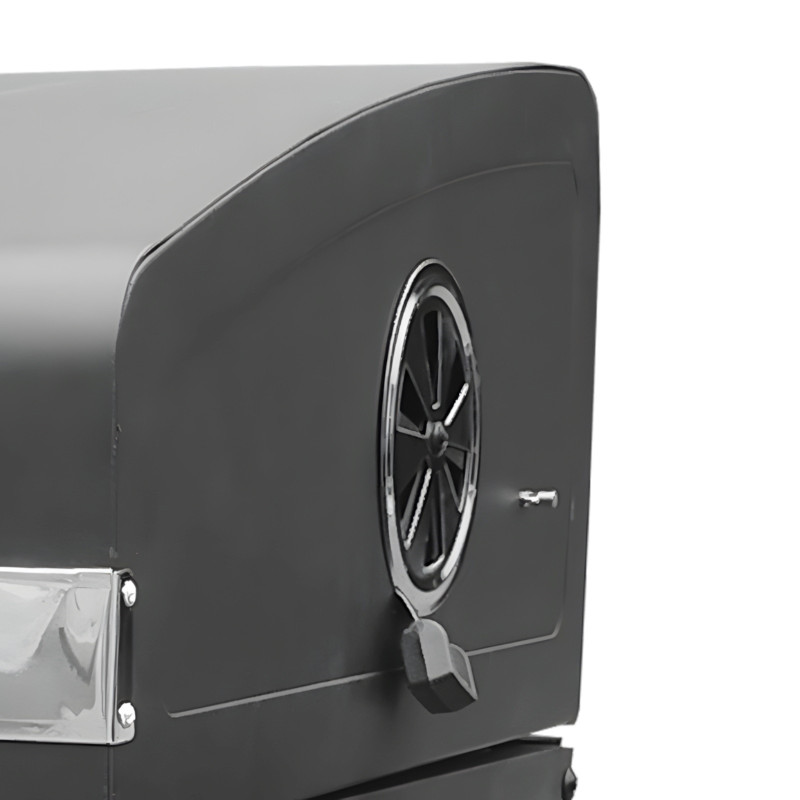 Grill węglowy prostokątny VULCANO PREMIUM z kominkiem XL, regulacja wentylacji