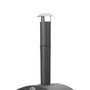 Grill węglowy ogrodowy VESUVIO 3w1 z komorą do pieczenia pizzy, komin