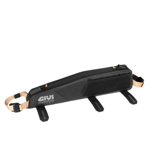 Sakwa na ramę GIVI BOOST, 2L, zdjęcie montażu na rowerze, bikepacking